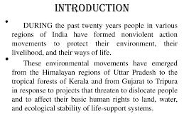 Essay ppt chipko movement on. Environmental Movements In India Ppt Download