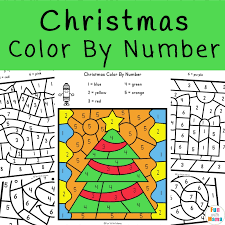 These colorful christmas trees are breaking with tradition in the best way, infusing the holidays with a rainbow of joyful and triumphant hues. Christmas Color By Number Worksheets Fun With Mama