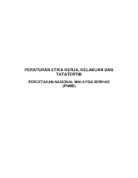 Seorang karyawan tentu membutuhkan contoh surat keterangan penghasilan atau gaji karyawan ini. Pdf Peraturan Etika Kerja Kelakuan Dan Tatatertib Percetakan Nasional Malaysia Berhad Pnmb Ibrahim Draman Academia Edu