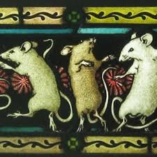 dancing mice with frog stained glass stained glass windows stained glass panels stained glass