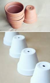 Steps to remove the mildew: Diy Painted Flower Pots