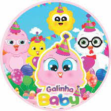 Festa de 1 aninho da galinha pintadinha rosa. Painel Redondo Em Lona 1 30x1 30 Festa Galinha Baby No Elo7 Place Fest 149b473