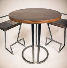 Reclaimed Wood And Metal Bar Table And Stools Made In Canada Bar Table And Stools Pub Table Sets Bar Table
