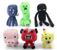 Minecraft Plush Toys All Baby Pig Ocelot Mooshroom Cow Enderman Creeper 6pics Minecraft Toys Minecraft Toy Store Baby Pigs