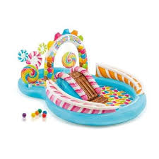 Get Ready For Summer With This Fun Intex Candy Zone Play Center Ad Pool Activities Kid Pool Kiddie Pool