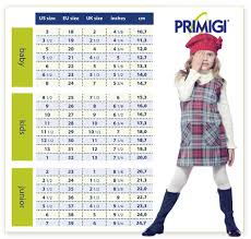 shoes size conversion table primigi