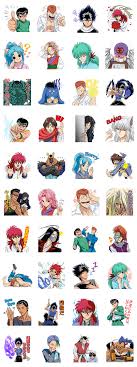 Yu Yu Hakusho Sticker For Line Whatsapp Telegram Android Iphone Ios In 2020 Anime Fandom Anime Anime Characters