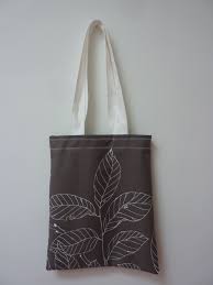 Tas A4 Format Van Een Ikea Stof Met Plantenprint Tas Stof