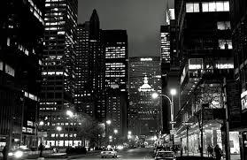 City scapes black and white city stylized background panorama new york skyline new york panorama night construction windows skyline light street black & white black and white building black. Black And White City And Lights Image 329856 On Favim Com