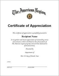 Legion Certificate Of Appreciation Certificate Of Appreciation Appreciation Printable Teacher Appreciation Week