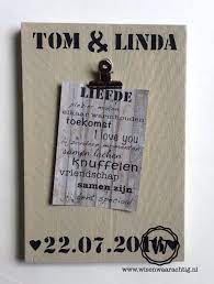 Memobord Fotobord Met Trouwdatum En Namen Uniek Kado Knutselen Huwelijk Knutselen Bruiloft Verjaardagsfeestje Ideeen