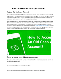 Cash app is the simplest way to send and receive money directly on your mobile without running out for cash. How To Access Old Cash App Account By Asif Javed Issuu