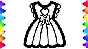 Precious moments sitting with a cute doll coloring pages. Glitter Baby Doll Dress Coloring And Drawing For Kids Baby Doll Accessories Coloring Page Youtube