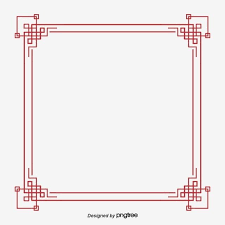 Red Chinese Border Frame Chinese Wind Elements Chinese Frame Chinese New Year Decorations Frame