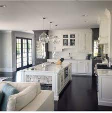 But of course, wood is not the only flooring capable to match with white cabinets; Open Concept Perry Homes Home Kitchen Design