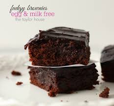 Fudgy Brownies Without Eggs Or Milk Recipe Fudgy Brownies No Dairy Recipes Fudgy