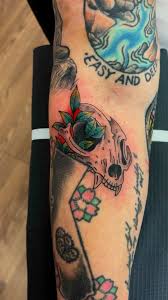 Hand Jammer for Austin Woodruff last night by Jake Surber here at Sacred  Heart Tattoo! If you haven't already, check out his new farm and heavy  equipment repair business “Kern Valley Equipment