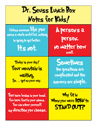 Oh, the more fun facts you'll know if you keep reading below. Dr Seuss Printable Lunch Notes I Can Teach My Child