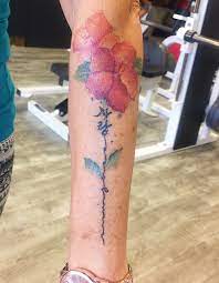 Korean Hibiscus Tattoo Hibiscus Tattoo Stem Tattoo Tattoos