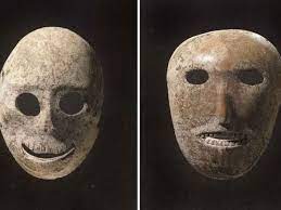 世界最古のマスク 農夫の祖先の顔か マスク 仮面 アート プリミティブ