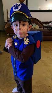 Chase Paw Patrol Diy Costume Diy Costumes Kids Paw Patrol Halloween Costume Boy Halloween Costumes