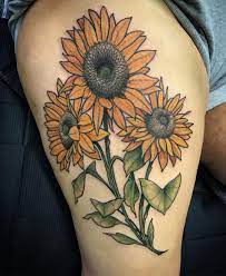 Sunflowers are garden favorites for those who live in parts of the world with little rain. 155 Sunflower Tattoos That Will Make You Glow Wild Tattoo Art