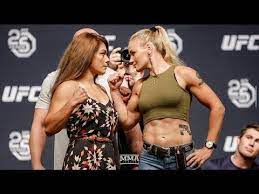 Mma Nicco Montano Vs Valentina Shevchenko Ufc 25th Anniversary Press Conference Staredown Valentina Shevchenko Ufc Ufc Fighters