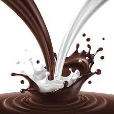 Vector Illustration Of A Flow Of Milk And Chocolate Created Ripp Vector And Png Coffee Poster Design Chocolate Drip Chocolate
