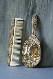 If for any reason you are not completely satisfied please contact us. Vintage Child S Hand Mirror Comb And Brush Silver Plated Mirror Brush And Comb Set Victorian Style Dark Rustic Hand Mirror Antique Vanity Set Victorian Fashion