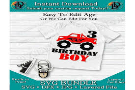 Download Birthday Boy Svg Monster Truck Svg Red Truck 3rd Birthday Happy Bi By Dynamic Dimensions Thehungryjpeg Monster Trucks Truck Shirts Monster Truck Birthday PSD Mockup Templates