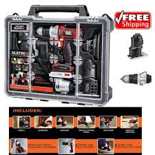 Black Decker Bdcdmt1206kitc Matrix 6 Tool Combo Kit With Case Matrix 6 Tool Kit Case Drill Sander Jigsaw Oscillating Tool Router Impact Driver Blackdecker