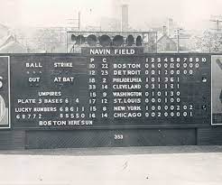 Navin Field Scoreboard Major League Baseball Stadiums Baseball Scores Baseball Stadiums Pictures