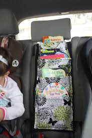 Bookshelf For The Car Hmmm Bottles And Snack Boxes And Toys I Like Sewing For Kids Diy Sewing Book Holders