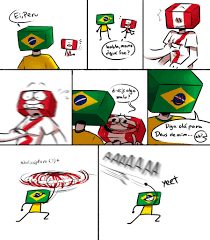 '♢imágenes de countryhumans!♢' aquí encontraras. Brazil X Peru Comic Countryhumans