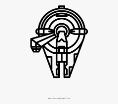 Millennium Falcon Coloring Page Millenium Falcon Coloring Png Free Transparent Clipart Clipartkey
