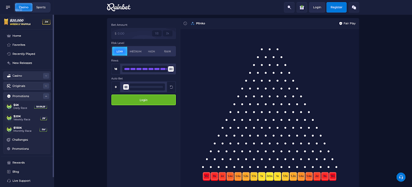Rainbet Plinko Review | Rules, RTP, Strategies & Gameplay Guide | Tips.GG
