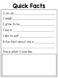 Going To The Zoo Print These For Students To Take Quick Notes And Give Mini Presentations Animal Report Template Animal Report Research Projects