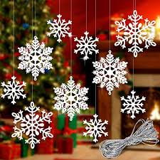 Check out our rope wall hanging selection for the very best in unique or custom, handmade pieces from our wall hangings shops. Whaline 40pcs White Glitter Snowflake Winter Snowflake Ornaments Christmas Hanging Decorations With 197 Inches Silver Rope For Wedding Birthday Home Xmas Tree Window Door Accessories Buy Online In Antigua And Barbuda At