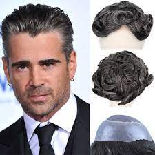 Rub natural oil into the middle and ends of your hair to make it soft and supple. Yy Wigs 1b Natural Black Mixed Grey Human Hair Toupee Men Mono Net Pu Remy Hair Replacement System Men S Toupee 6 Inch 8x10 Toupees Aliexpress