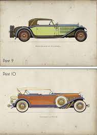 Car Art Prints Vintage Car Art Car Themed Room Antique Etsy In 2021 Vintage Car Nursery Car Themed Rooms Car Prints