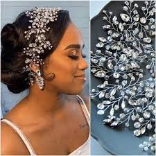 Bridal Headband Diamond Forehead Wedding Hair Vine Big Etsy Crystal Wedding Hair Accessories Diamond Hair Crystal Hair Accessories