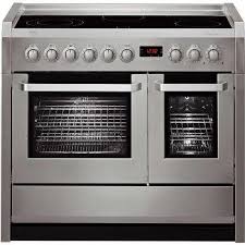 Aeg Competence C41022vm 100cm Electric Double Oven Range Cooker With Ceramic Hob Stainless Steel Electric Double Oven Double Oven Range Double Oven