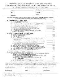 Can you file for divorce online in louisiana. Louisiana Divorce Fill Out And Sign Printable Pdf Template Signnow
