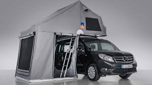 Mercedes Citan Tourer With 3dog Camping Topdog Roof Tent Youtube