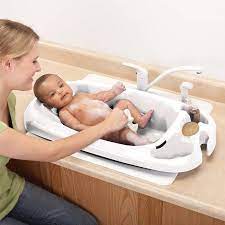 Some baby safety experts even asked for bath seats to be banned entirely in the u.s. Safety 1st Newborn To Toddler Bathtub With Slideguard White Walmart Com In 2021 Baby Bath Tub Newborn Toddler Bath Baby Bath Tub