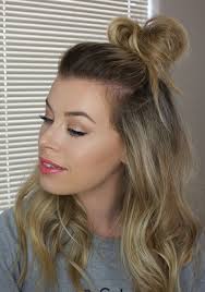 Rather than pulling all of your hair up into two buns, use the idea only for the top part. Pin On Girls Cute Hairstyles
