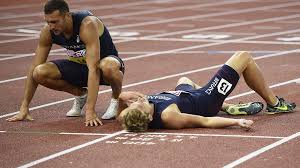 🥇 belgrade indoor wc 2018 www.mayerkevin.com. Zehnkampf Franzosen Posieren Mit Kevin Mayer Oben Ohne