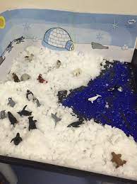 Love The Arctic Small World In Class This Week Polar Animals Winter Preschool Small World Play