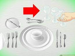 The most basic rule of table setting is to place the utensils so that the people dining at the table can work from the outside in. 4 Ways To Set Formal Silverware Wikihow