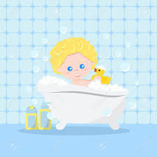 Check out our baby bath clipart selection for the very best in unique or custom, handmade pieces from our shops. Baby Bath Time Baby Taking A Bath Playing With Foam Bubbles Royalty Free Cliparts Vectors And Stock Illustration Image 122338570